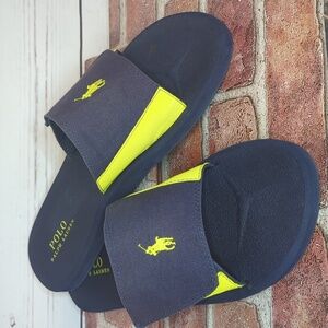 Polo by Ralph Lauren Navy and Yellow Sandals